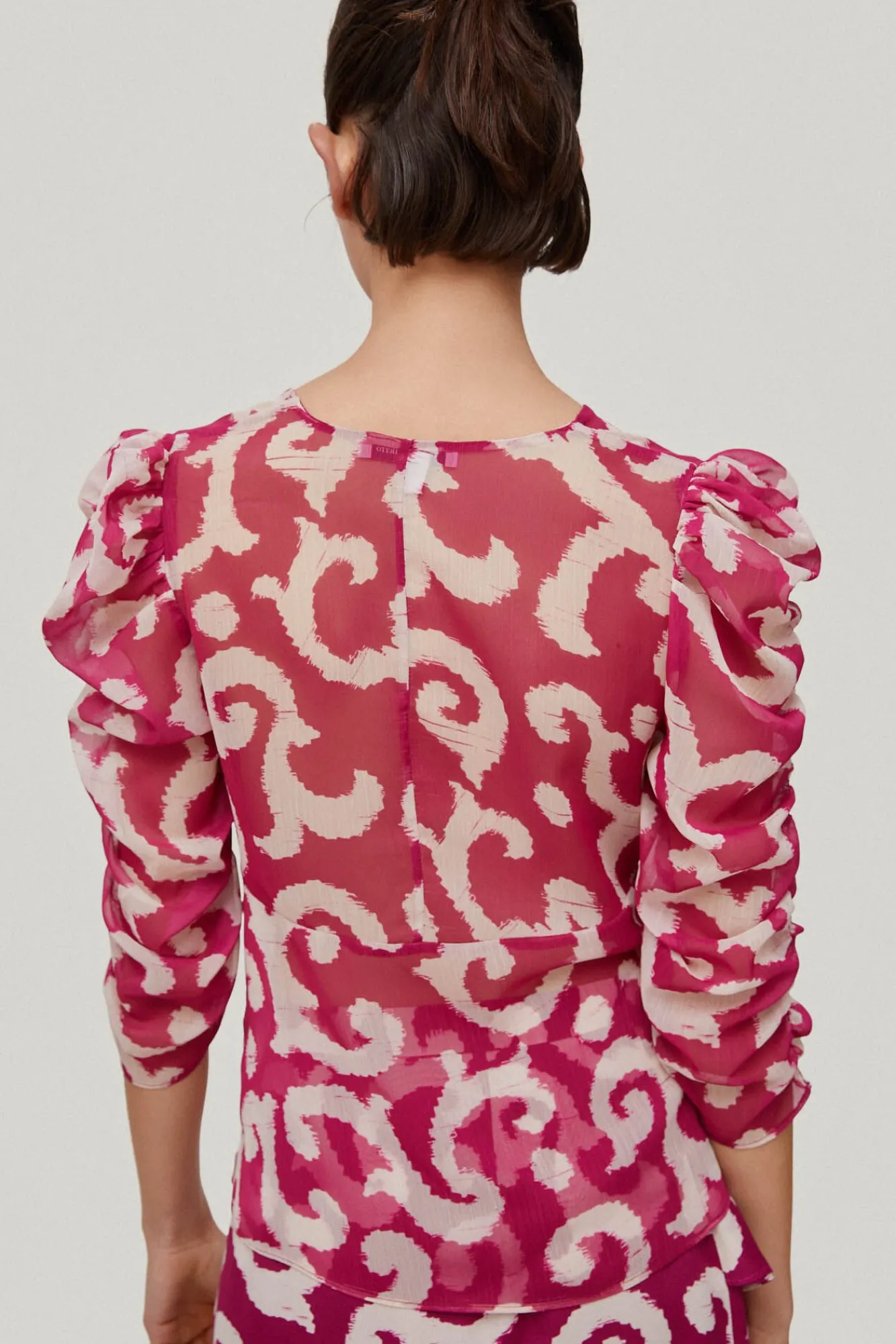 Blusa Estampada Con Frunce^Pedro del Hierro Hot