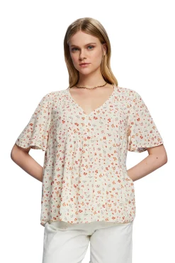 Blusa Estampado Floral Con Algodon^Esprit Fashion