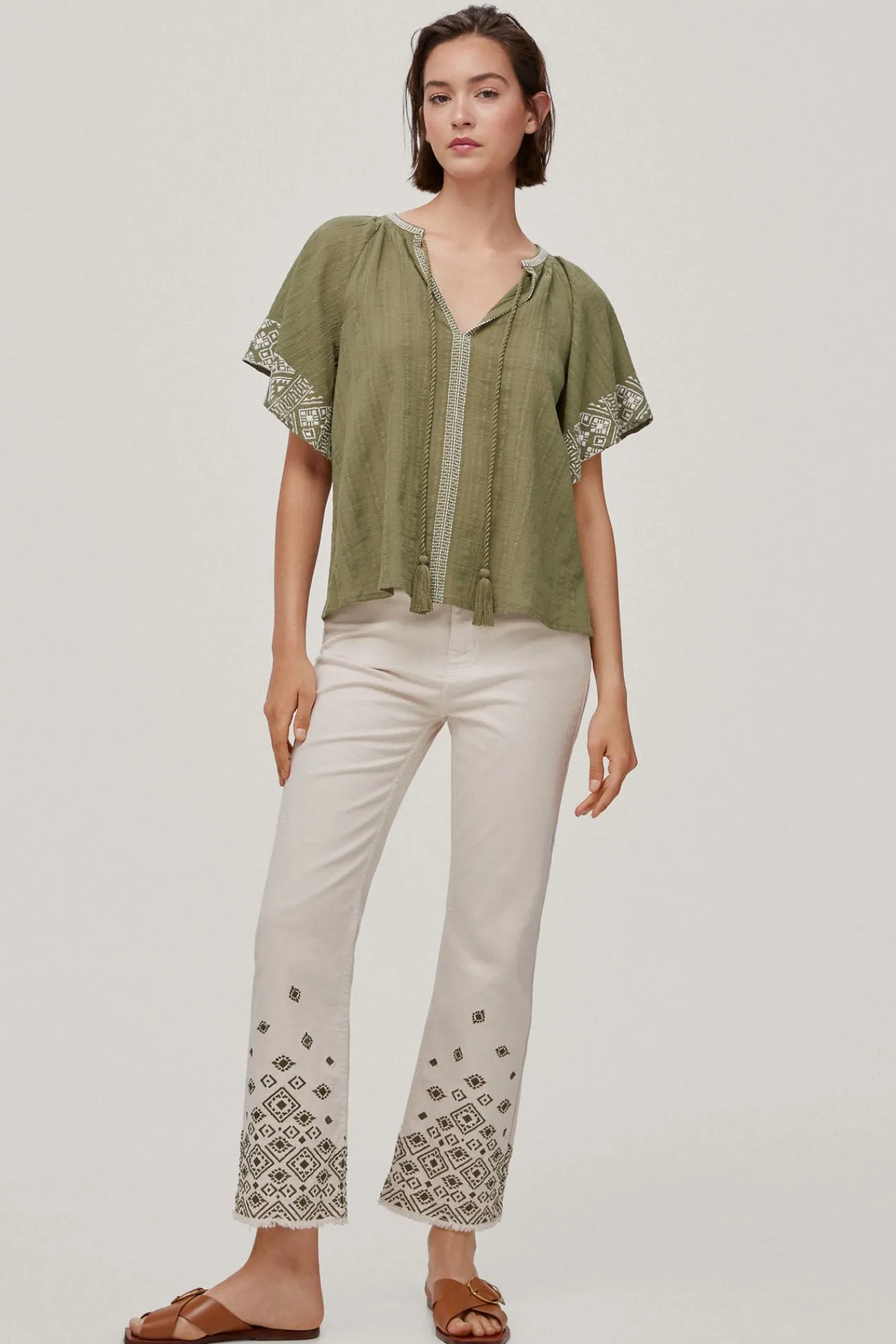 Blusa Fluida Bordados^Pedro del Hierro Cheap