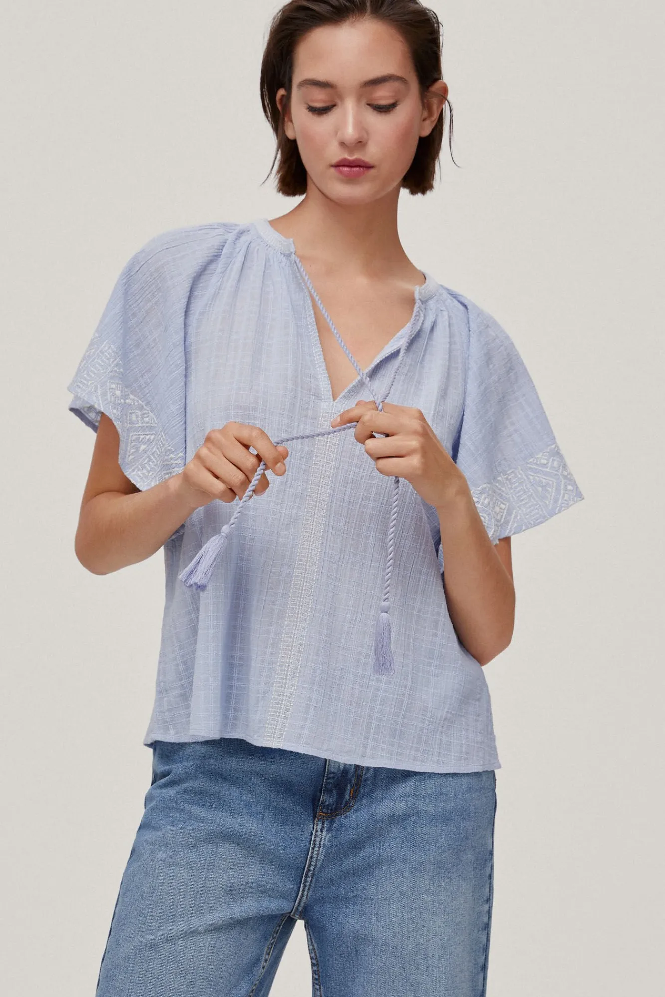Blusa Fluida Bordados^Pedro del Hierro Clearance