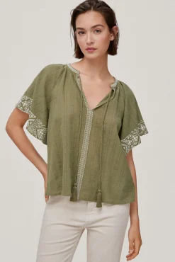 Blusa Fluida Bordados^Pedro del Hierro Cheap
