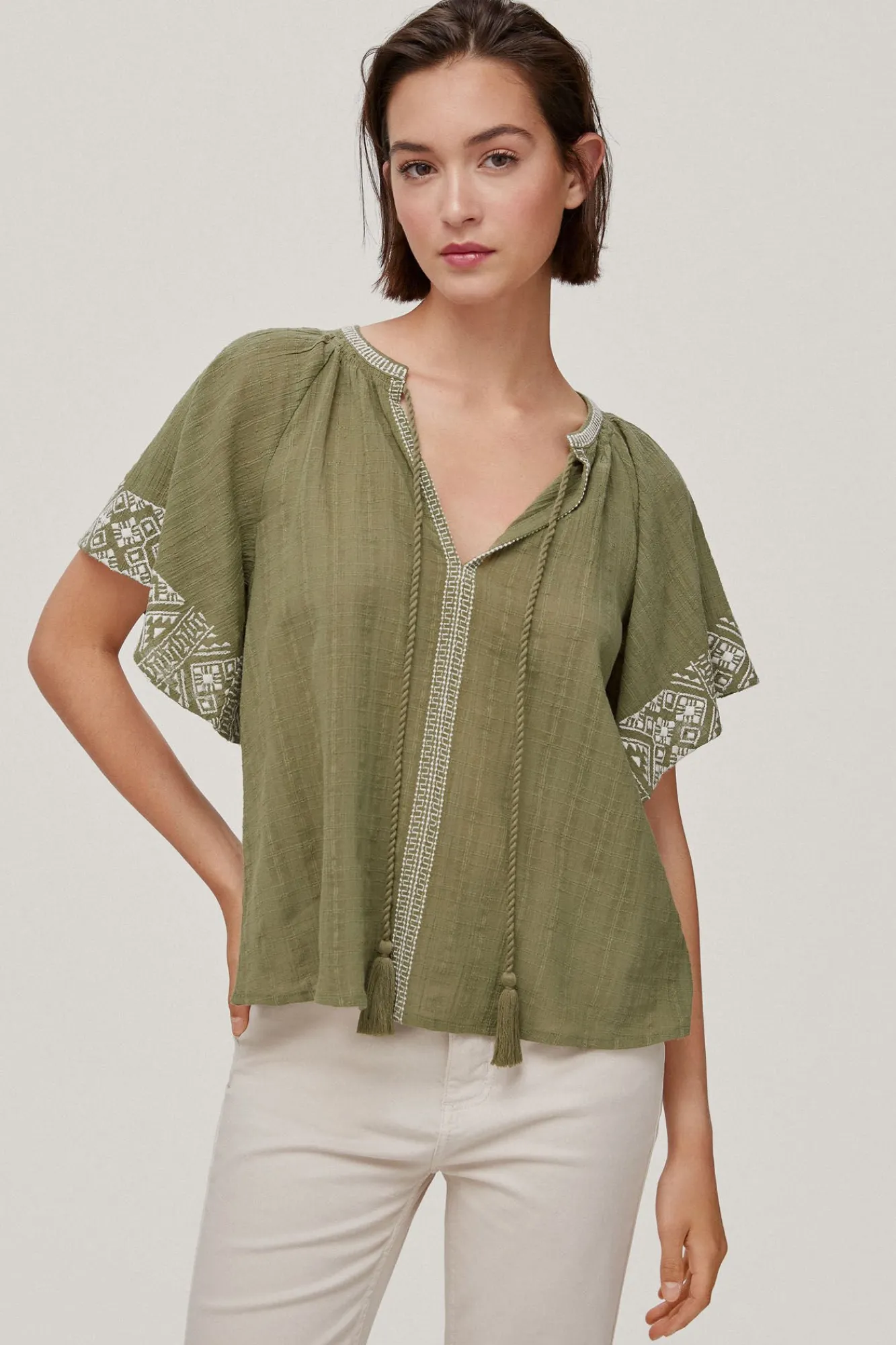 Blusa Fluida Bordados^Pedro del Hierro Cheap