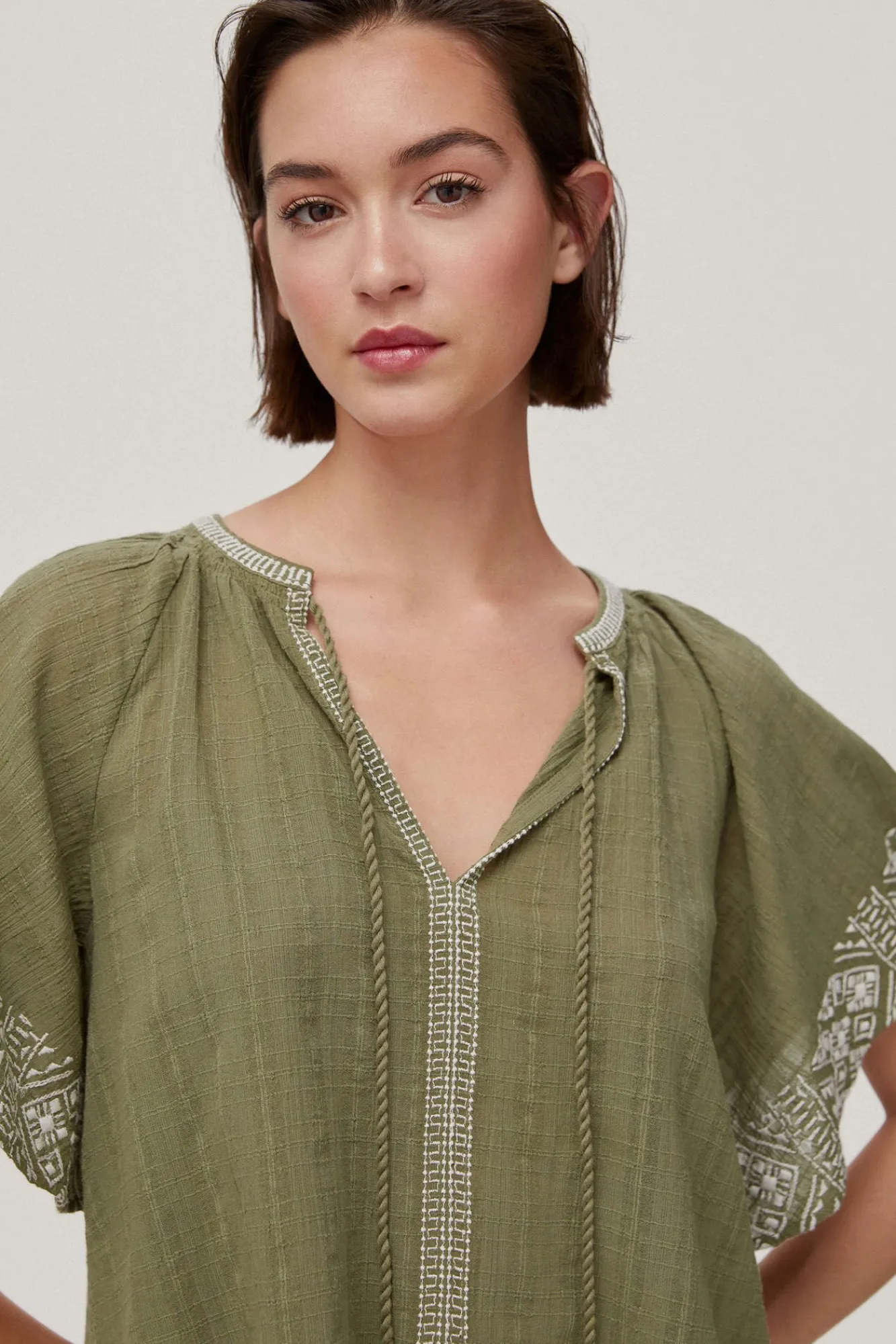 Blusa Fluida Bordados^Pedro del Hierro Cheap