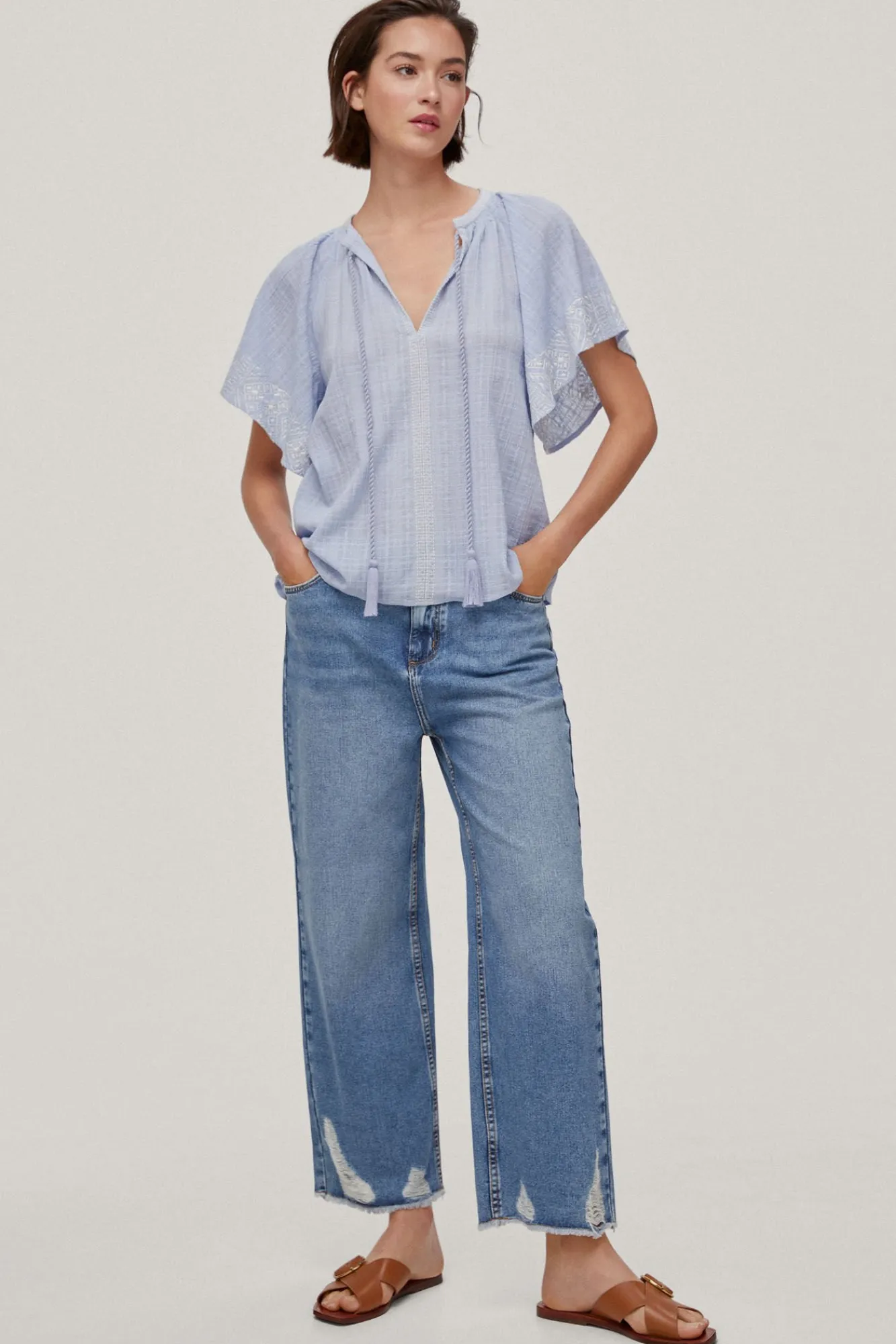 Blusa Fluida Bordados^Pedro del Hierro Clearance