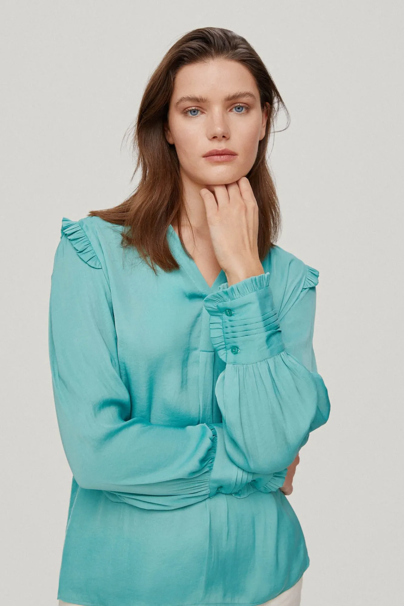 Blusa Fluida Con Volantes^Pedro del Hierro Clearance
