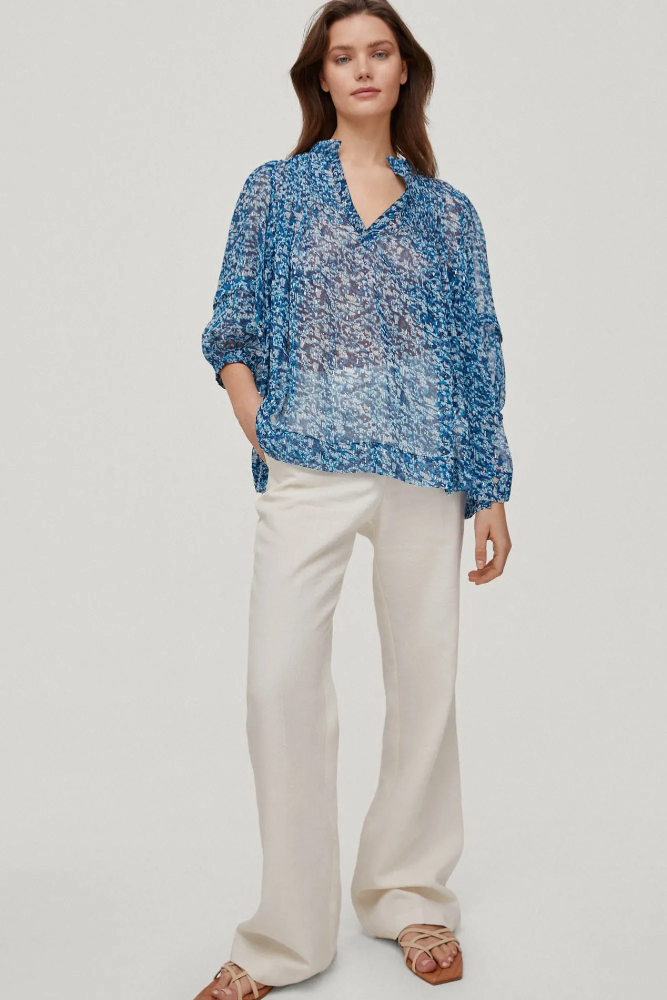 Blusa Fluida Teijdo Lurex^Pedro del Hierro Hot