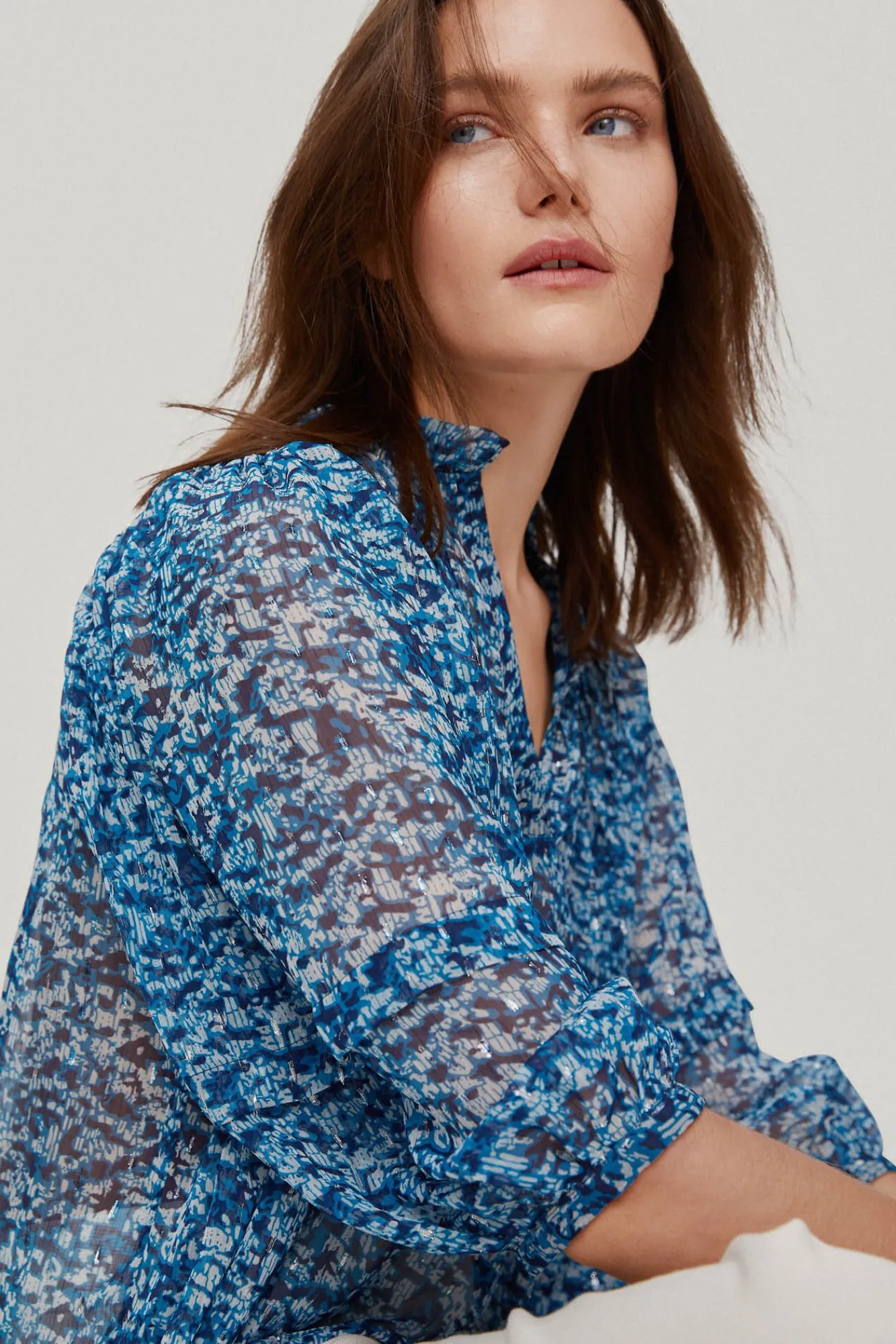 Blusa Fluida Teijdo Lurex^Pedro del Hierro Hot