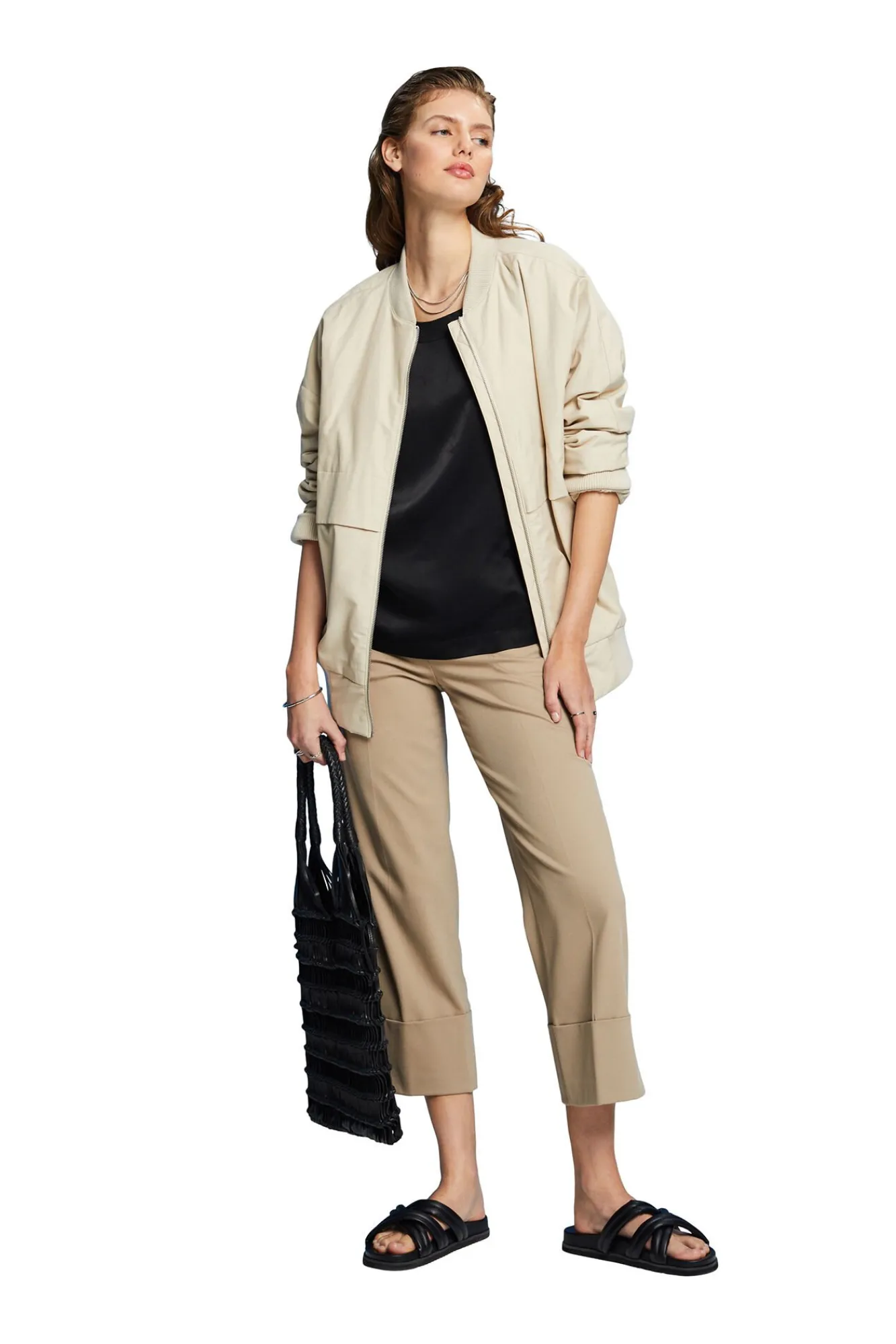 Blusa Lisa Viscosa Satinada^Esprit New
