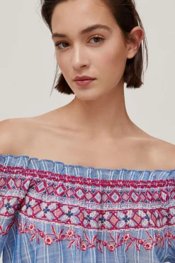 Blusa Off Shoulders Bordados^Pedro del Hierro Best Sale