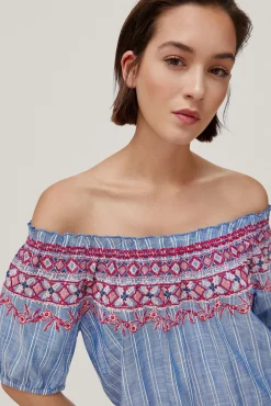 Blusa Off Shoulders Bordados^Pedro del Hierro Best Sale