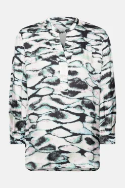 Blusa Oversized Animal Print Satinada^Esprit Best Sale