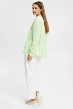 Blusa Paneles Corte Holgado Con Lino^Esprit Flash Sale