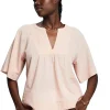Blusa Plumeti Algodon Manga 3/4^Esprit Flash Sale