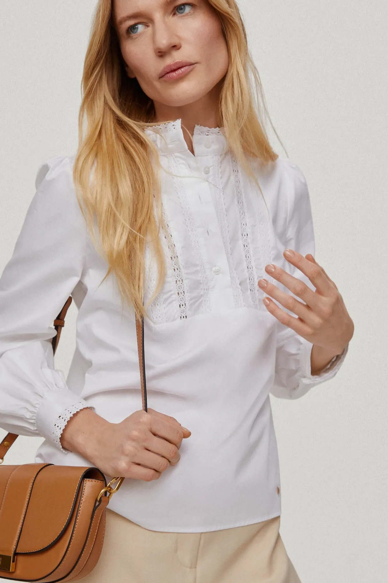 Blusa Popelin Con Cintas^Pedro del Hierro Cheap