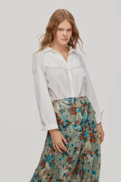 Blusa Romantica Con Jaretas^Pedro del Hierro Best Sale