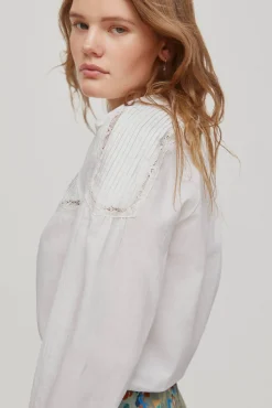 Blusa Romantica Con Jaretas^Pedro del Hierro Best Sale