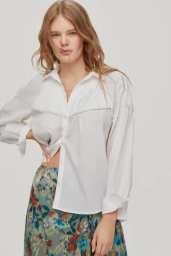 Blusa Romantica Con Jaretas^Pedro del Hierro Best Sale