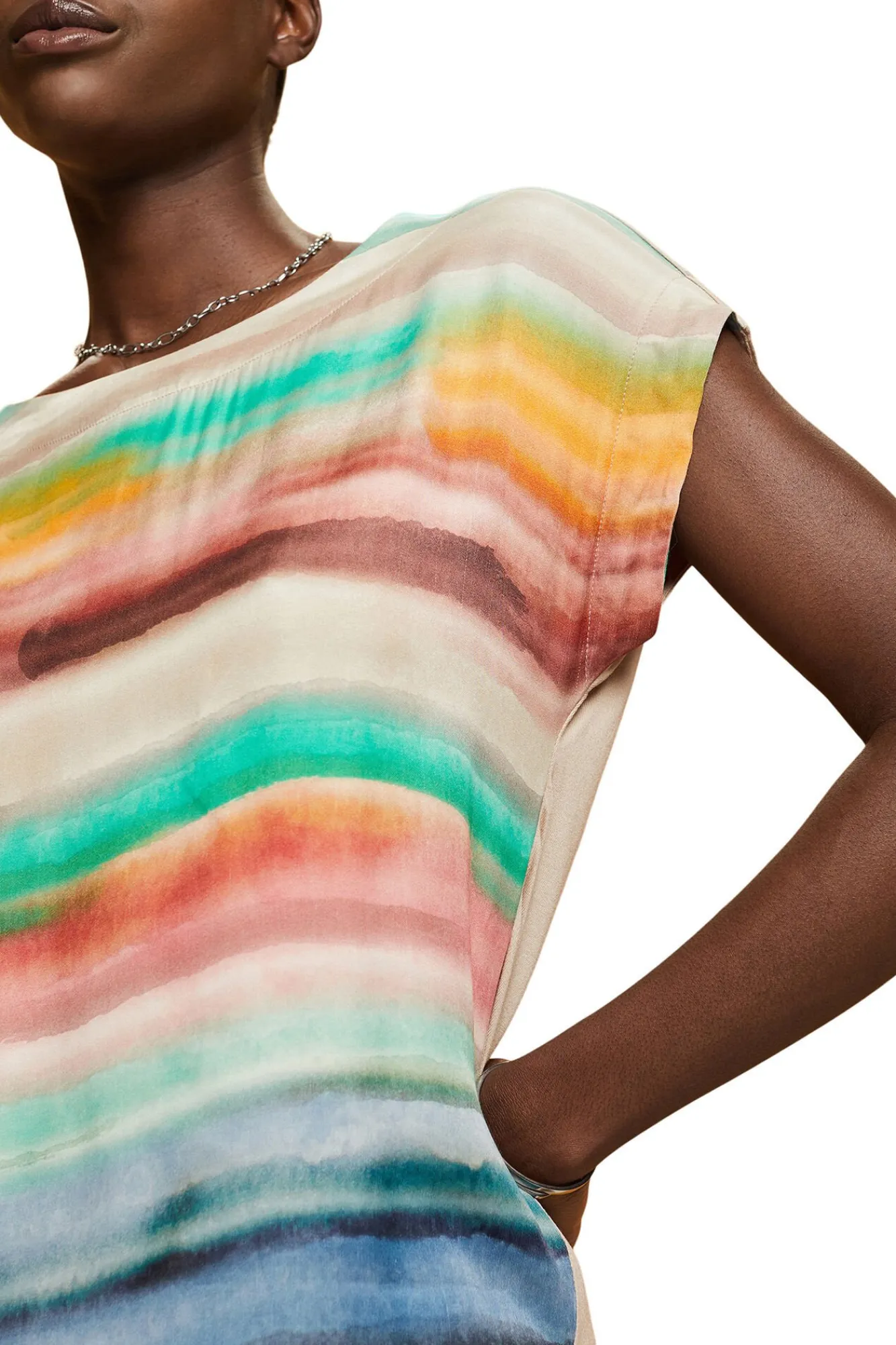 Blusa Viscosa Estampado Degrade^Esprit Discount