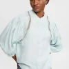 Blusa Volumen Cuello Mao Lino^Esprit Online