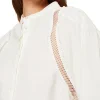 Blusa Volumen Cuello Mao Lino^Esprit Cheap