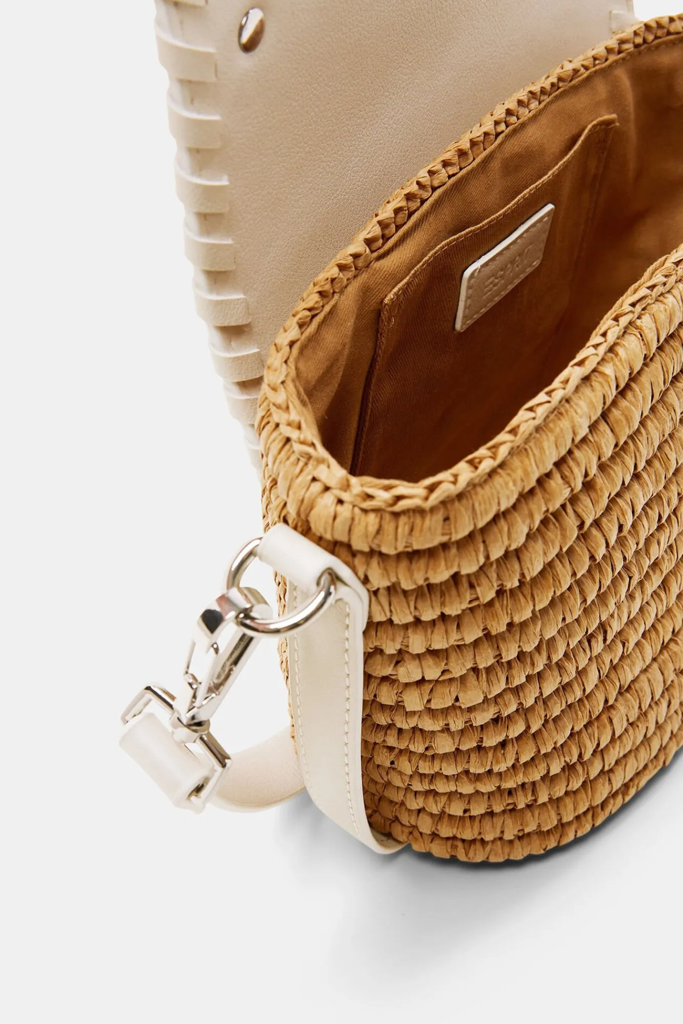 Bolso Bandolera Rafia Con Solapa^Esprit Hot