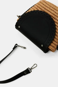 Bolso Bandolera Rafia Con Solapa^Esprit Fashion