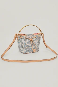 Bolso Bucket De Jacquard Logotipo Y Piel^Pedro del Hierro Sale