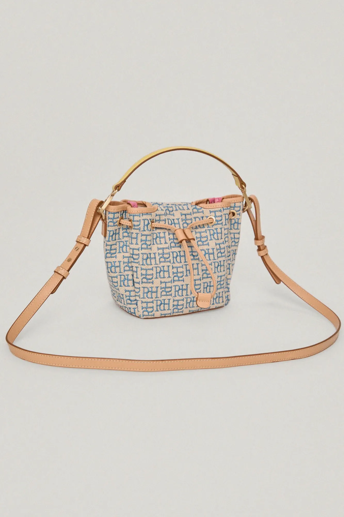 Bolso Bucket De Jacquard Logotipo Y Piel^Pedro del Hierro Sale