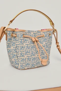 Bolso Bucket De Jacquard Logotipo Y Piel^Pedro del Hierro Sale