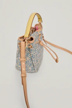 Bolso Bucket De Jacquard Logotipo Y Piel^Pedro del Hierro Sale