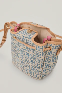 Bolso Bucket De Jacquard Logotipo Y Piel^Pedro del Hierro Sale