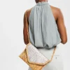 Bolso Clutch Tejido Yute Color Block^Esprit Outlet