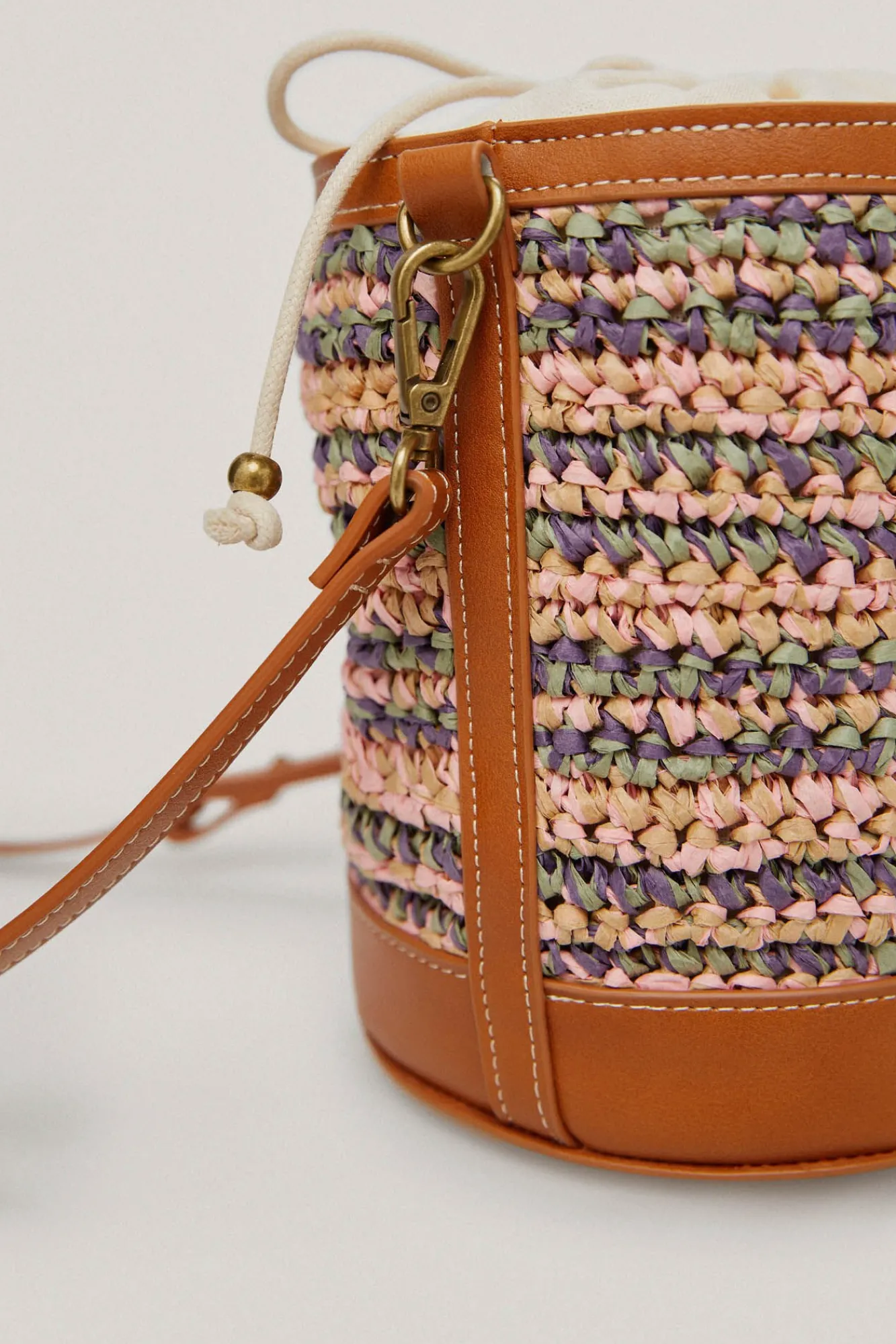 Bolso Cubo De Rafia Multicolor^Pedro del Hierro Fashion