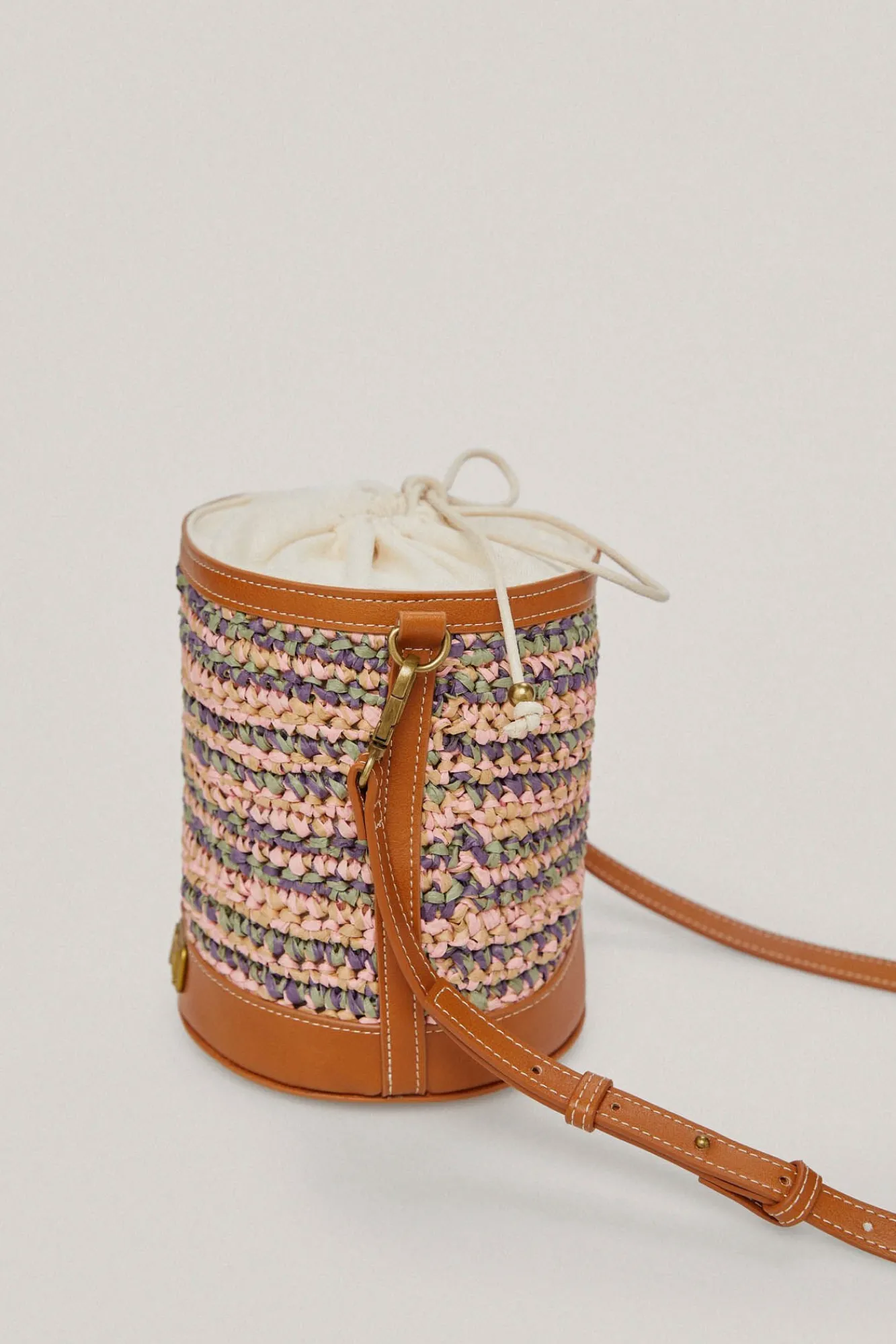 Bolso Cubo De Rafia Multicolor^Pedro del Hierro Fashion