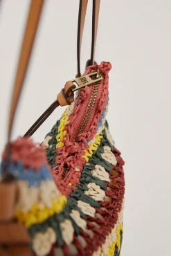 Bolso Media Luna Con Bandolera De Rafia^Pedro del Hierro Discount