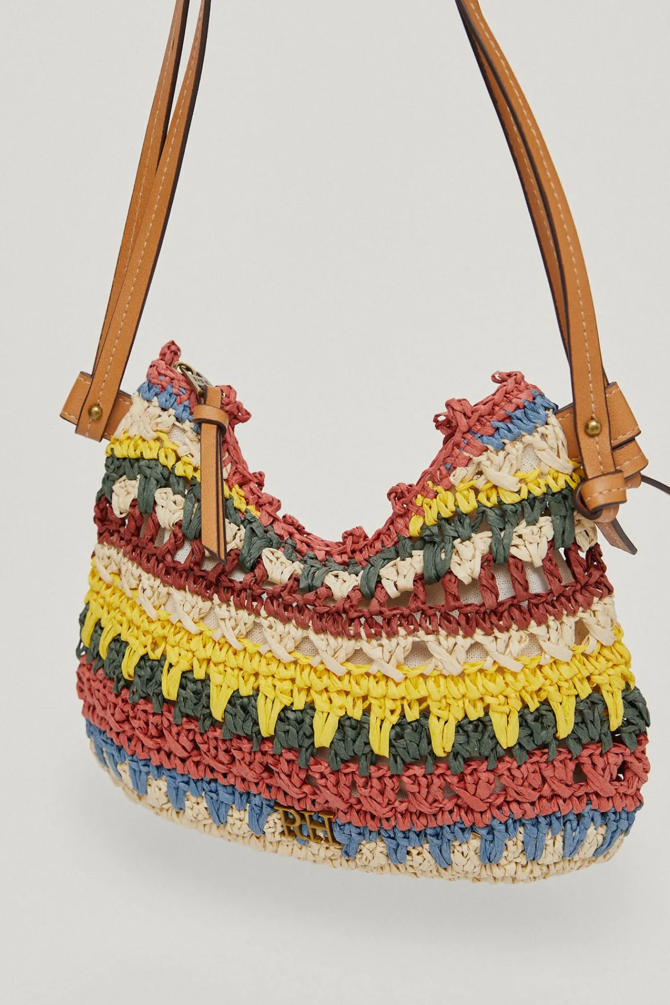 Bolso Media Luna Con Bandolera De Rafia^Pedro del Hierro Discount