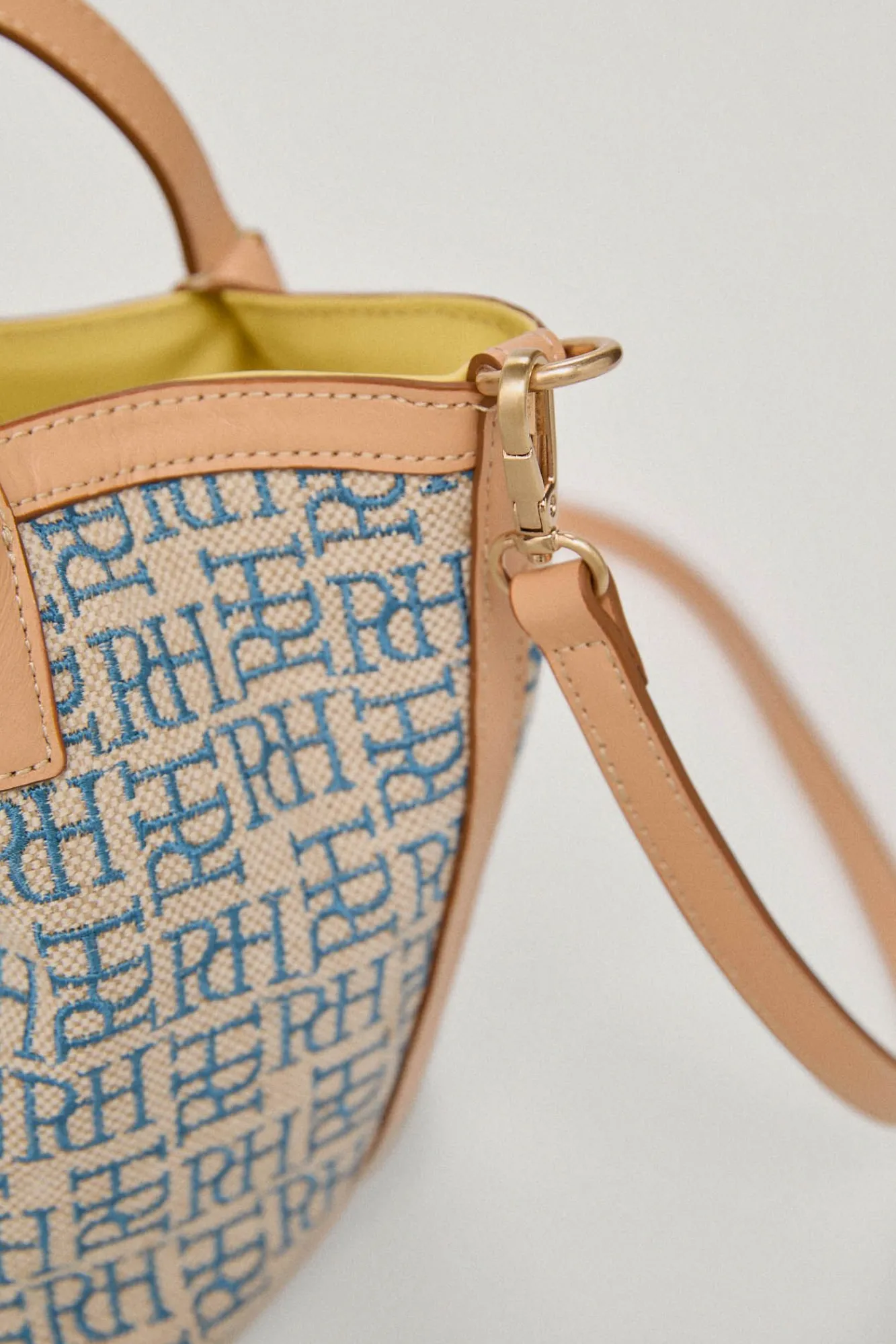 Bolso Mini Shopper De Jacquard Logotipo Y Piel^Pedro del Hierro Sale