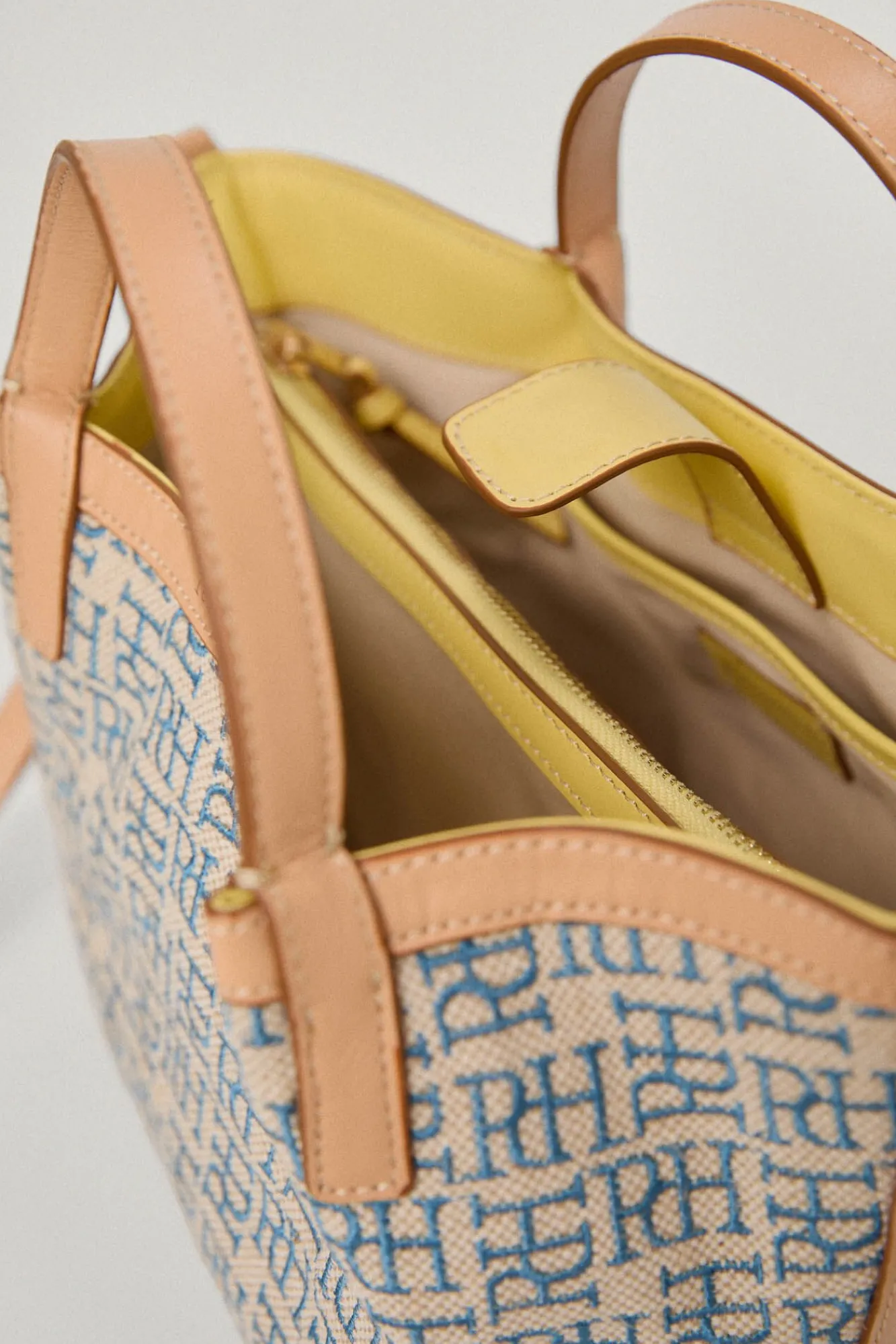 Bolso Mini Shopper De Jacquard Logotipo Y Piel^Pedro del Hierro Sale