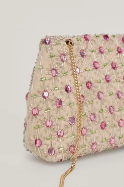 Bolso Pouch De Tejido Con Bordado De Cristales^Pedro del Hierro Best