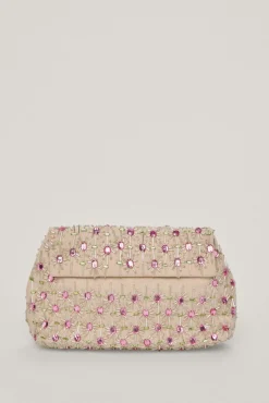 Bolso Pouch De Tejido Con Bordado De Cristales^Pedro del Hierro Best