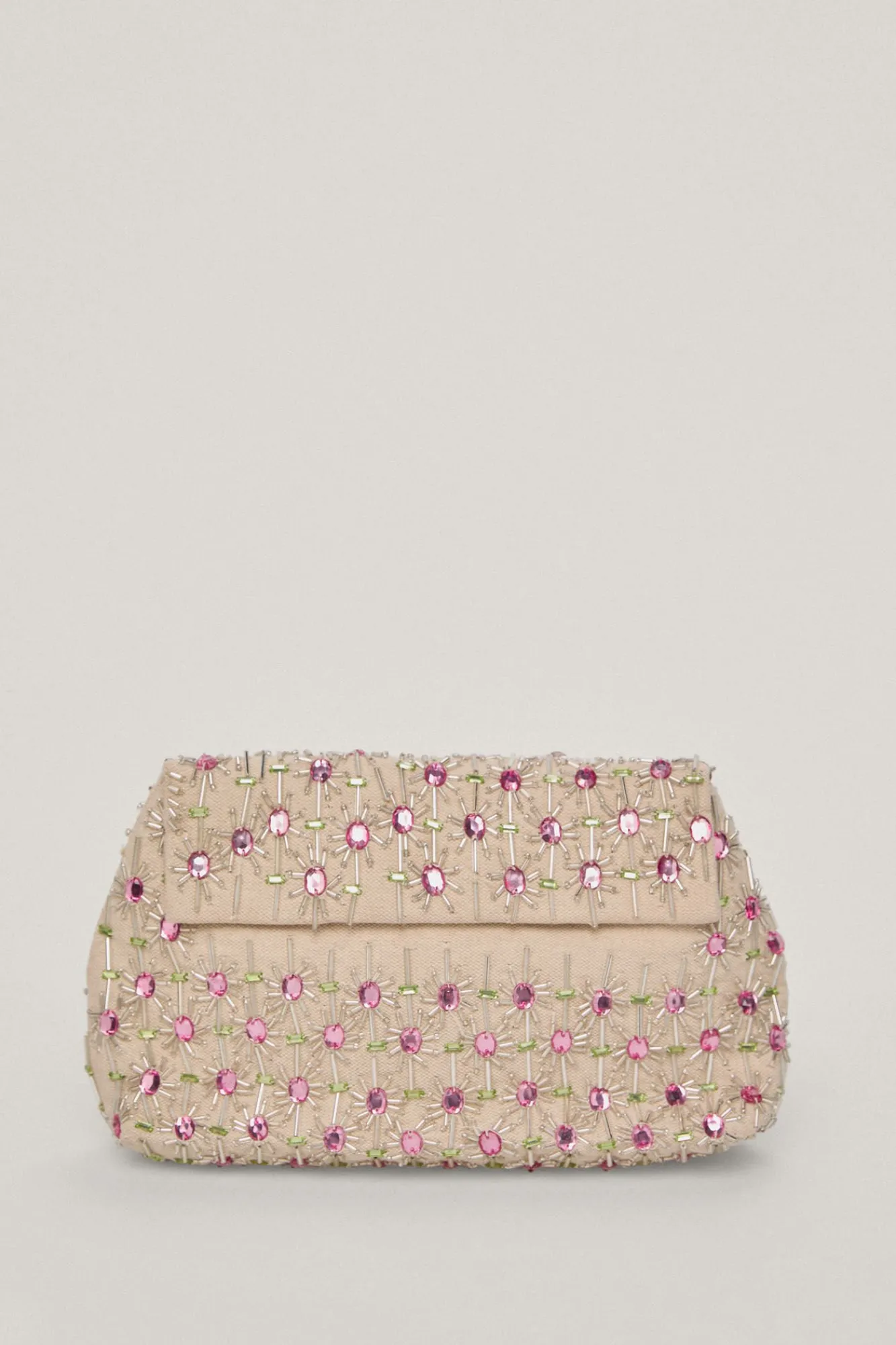 Bolso Pouch De Tejido Con Bordado De Cristales^Pedro del Hierro Best