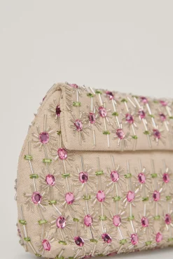 Bolso Pouch De Tejido Con Bordado De Cristales^Pedro del Hierro Best