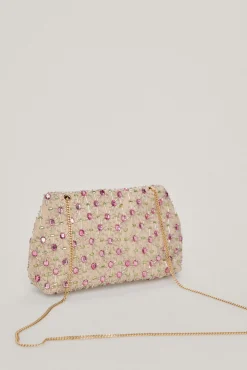 Bolso Pouch De Tejido Con Bordado De Cristales^Pedro del Hierro Best