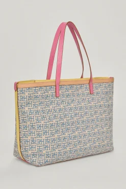 Bolso Shopper De Jacquard Logotipo Y Piel^Pedro del Hierro Store