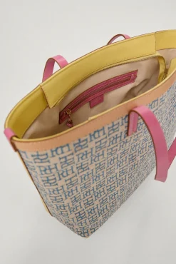 Bolso Shopper De Jacquard Logotipo Y Piel^Pedro del Hierro Store