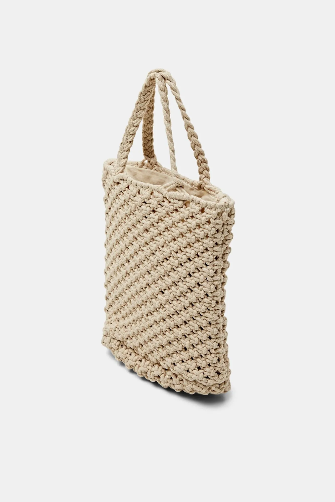 Bolso Tote Crochet Algodon^Esprit Shop