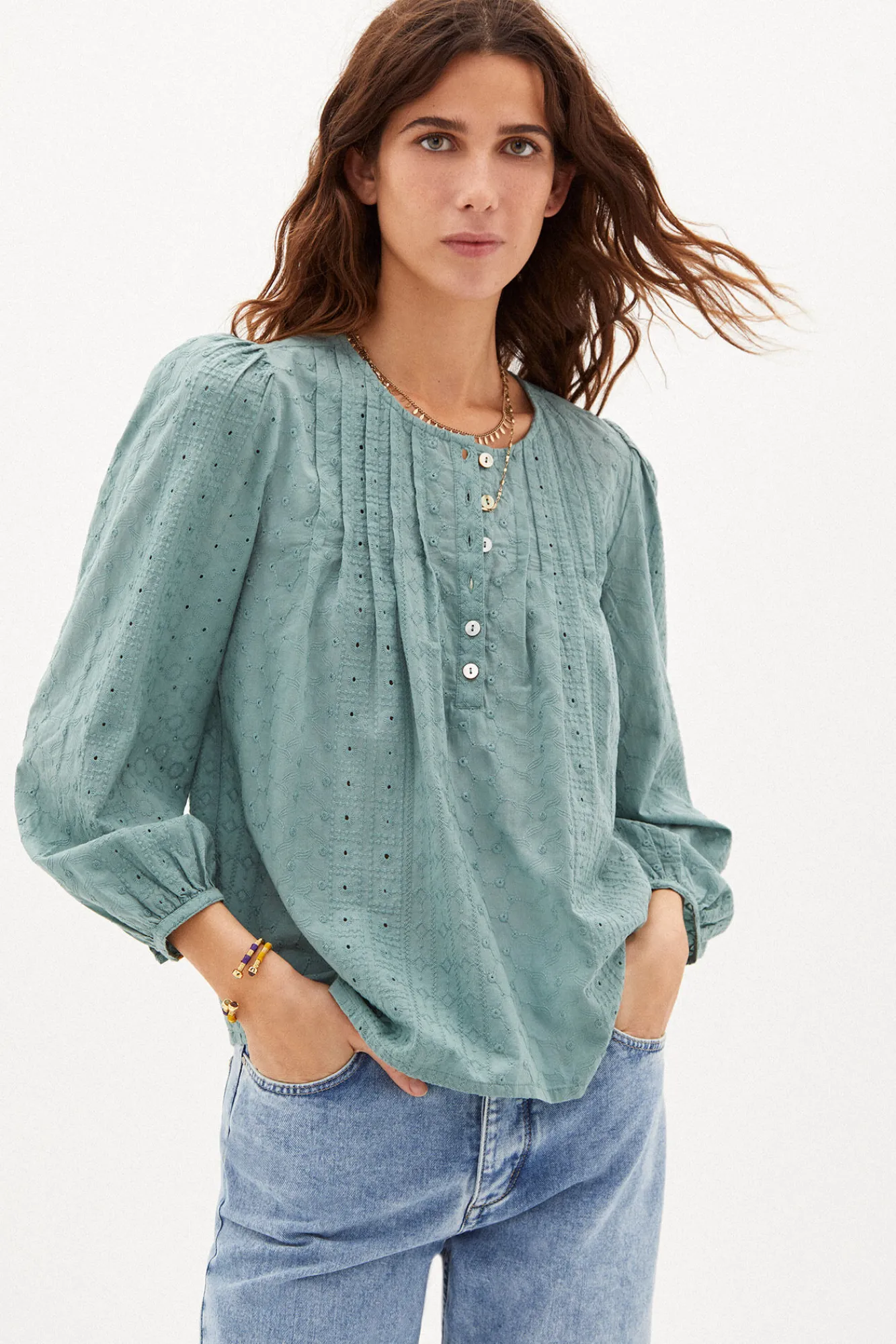 Bruna Camisa Algodon Romantica^Hoss Intropia Cheap