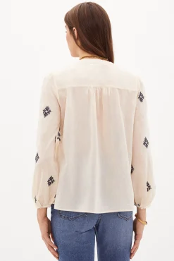 Cala Blusa De Algodon Bordada^Hoss Intropia Discount