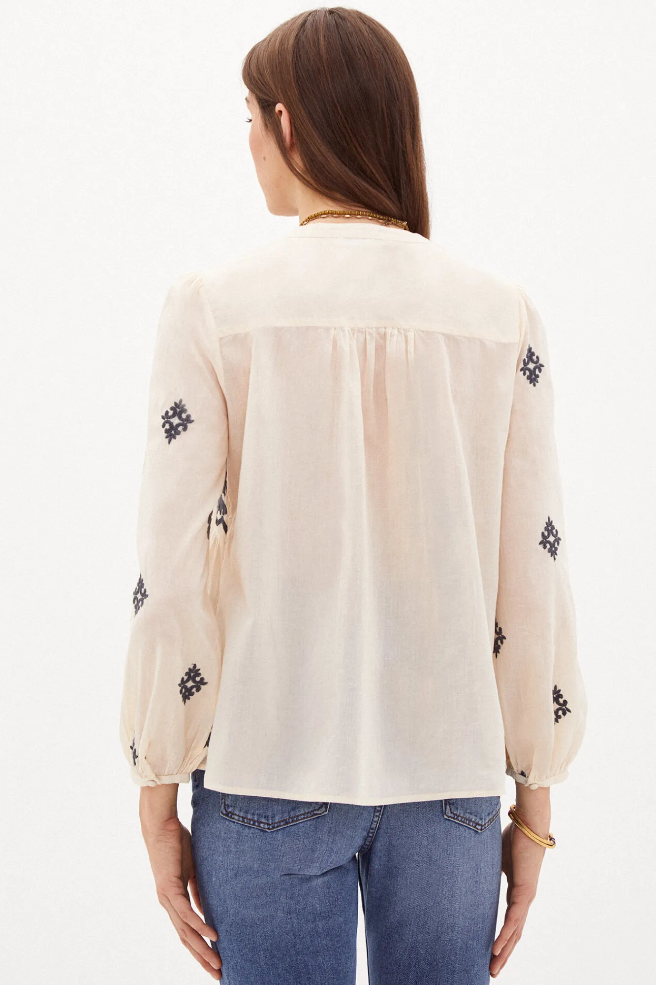 Cala Blusa De Algodon Bordada^Hoss Intropia Discount