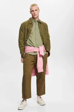 Camisa Basica Regular Fit Con Lino^Esprit Outlet